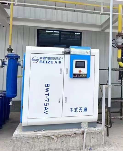 薩震干式無(wú)油螺桿空壓機(jī)助力某水泥廠降本降耗的客戶案例