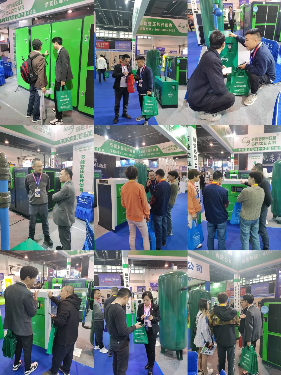 永康國際機械展，薩震節(jié)能空壓機燃爆全場.jpg